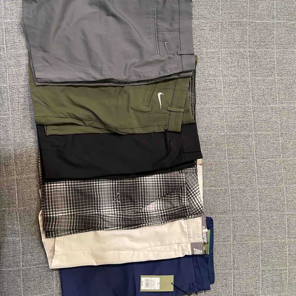 Bundle of Mens Golf shorts Nike 34